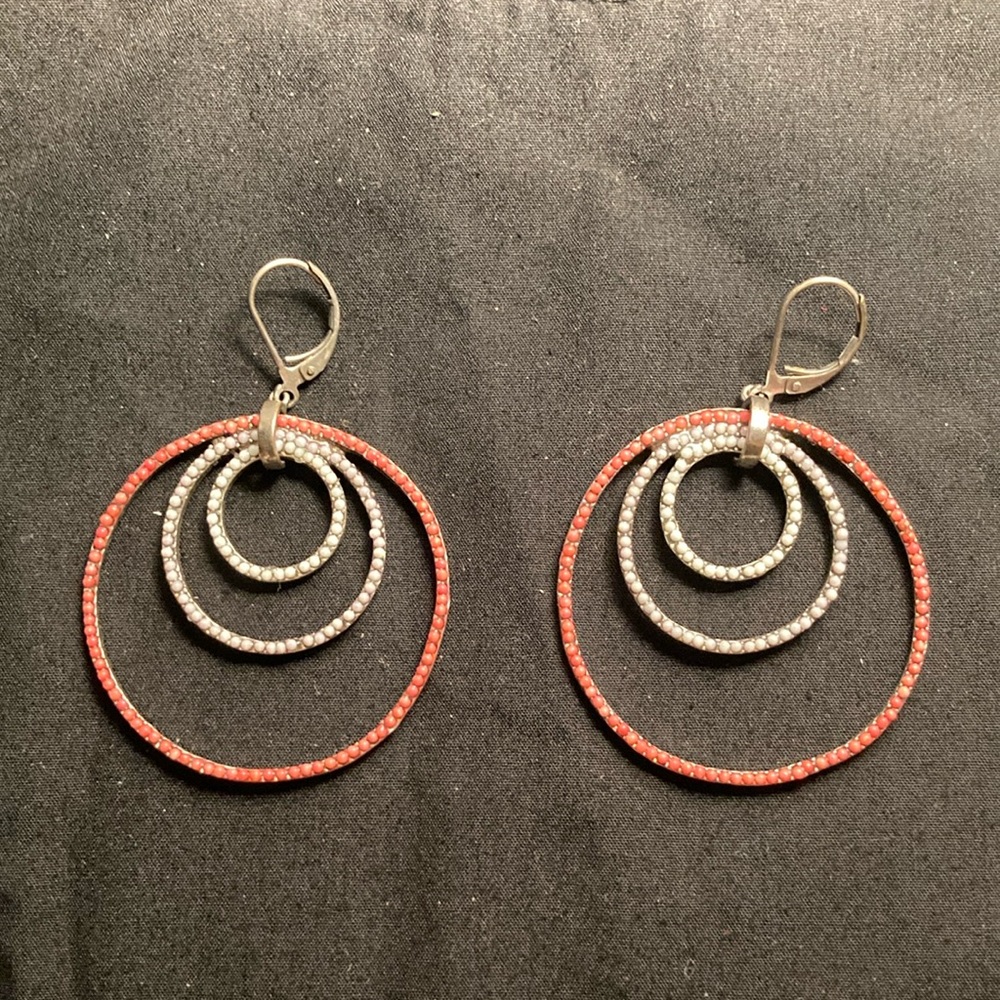 Beaded Leverback Earrings